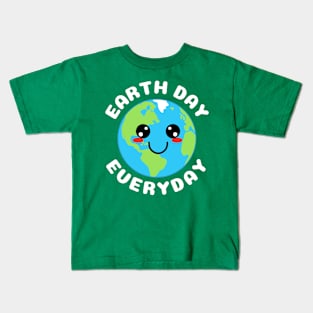 Cute Kawaii Planet Earth day Everyday Kids T-Shirt